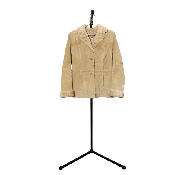 Giacca By Gallery Leather Jacket - Faux Fur Collar - Picture 3 of 4